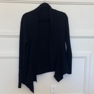 89th & Madison Women's Black Open Front Cardigan